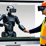 **Prompt 1: Future of Workplace Safety - Prevention and Technology**
    "A dynamic and forward-looking depiction of workplace safety. In a modern, clean industrial environment, diverse workers from various cultural backgrounds are actively engaged in a collaborative safety meeting, reflecting participatory prevention cultures. Simultaneously, a worker wearing an advanced smart helmet with embedded sensors is safely interacting with a collaborative robot (cobot) performing a precise task. Holographic data streams and AI-driven predictive analytics are subtly visible as an overlay, demonstrating real-time risk assessment. In the foreground, a person is fully immersed in a realistic virtual reality (VR) safety training simulation, showcasing a complex industrial scenario. The image should convey innovation, proactive safety measures, and the integration of technology for accident prevention in a global context."
