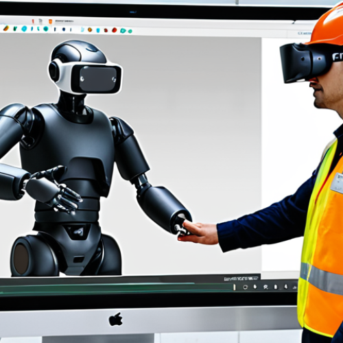 Home 8 **Prompt 1: Future of Workplace Safety - Prevention and Technology**
"A dynamic and forward-looking depiction of workplace safety. In a modern, clean industrial environment, diverse workers from various cultural backgrounds are actively engaged in a collaborative safety meeting, reflecting participatory prevention cultures. Simultaneously, a worker wearing an advanced smart helmet with embedded sensors is safely interacting with a collaborative robot (cobot) performing a precise task. Holographic data streams and AI-driven predictive analytics are subtly visible as an overlay, demonstrating real-time risk assessment. In the foreground, a person is fully immersed in a realistic virtual reality (VR) safety training simulation, showcasing a complex industrial scenario. The image should convey innovation, proactive safety measures, and the integration of technology for accident prevention in a global context."