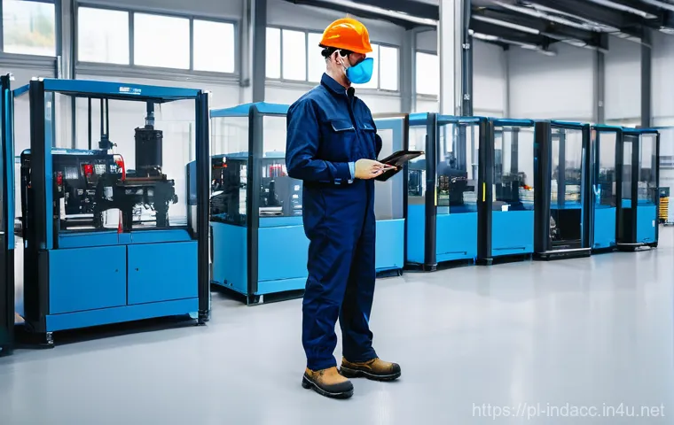 산업재해 예방 장비와 기술 - Intelligent Safety Systems and VR Training in a Modern Polish Workplace**

**Prompt:** A clean, brig...