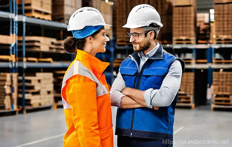 산업재해 예방 장비와 기술 - Intelligent Safety Systems and VR Training in a Modern Polish Workplace**

**Prompt:** A clean, brig...