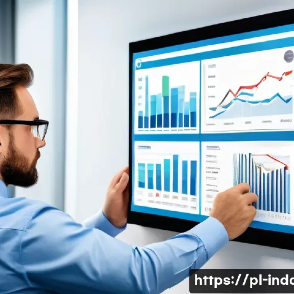 산업재해분석 전문가의 연말 리뷰 작성법 - A professional workplace safety analyst reviewing detailed accident reports on a modern digital dash...