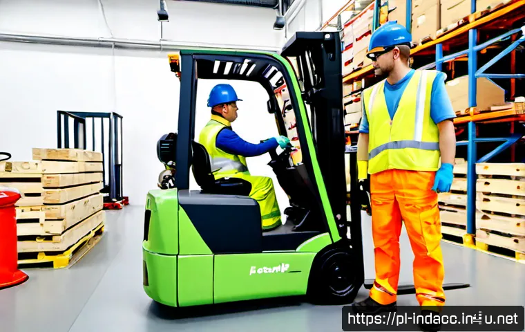 Home 17 산업재해 시뮬레이션 훈련 사례 - Photorealistic industrial safety simulation training in a modern Polish manufacturing plant, adult w...